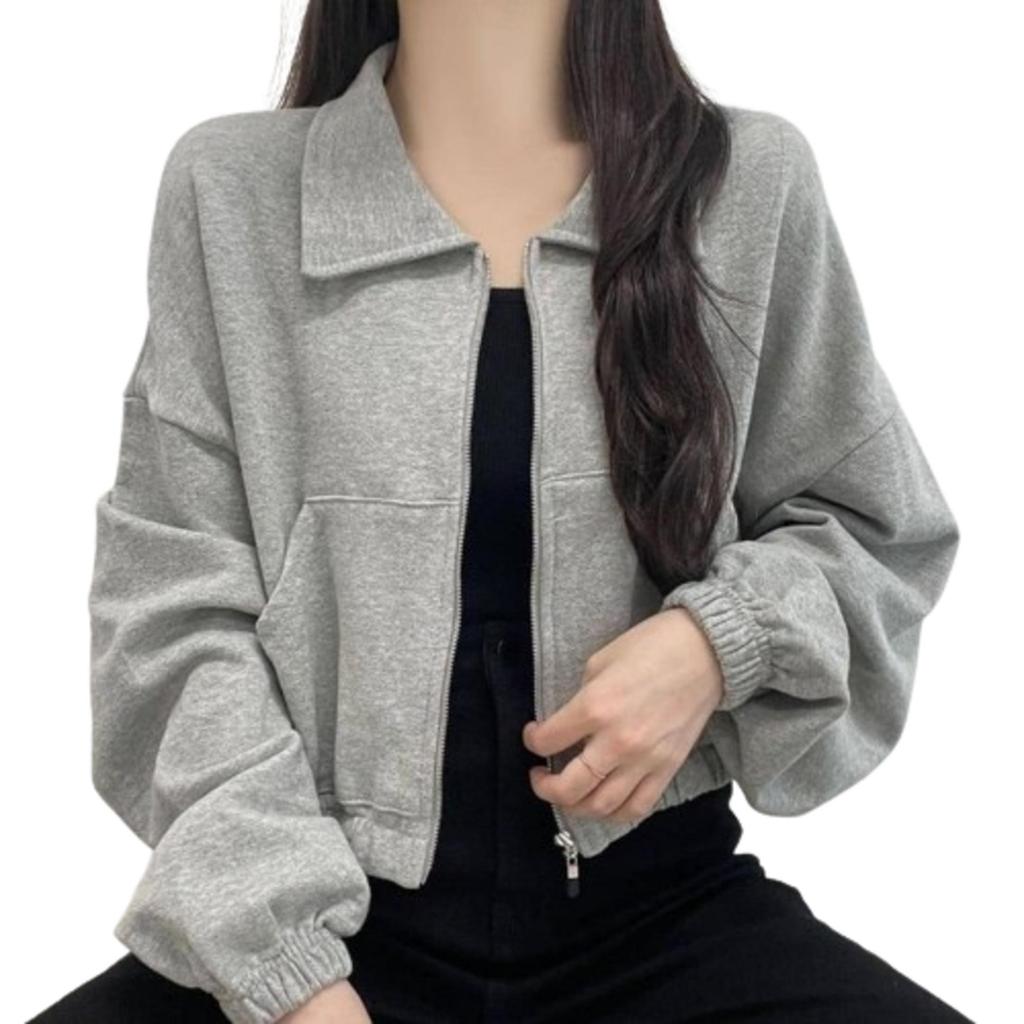 JACKET CROP SLETING OVERSIZE | JACKET WANITA CROP KOREA | JAKET PREMIUM WANITA KOREA