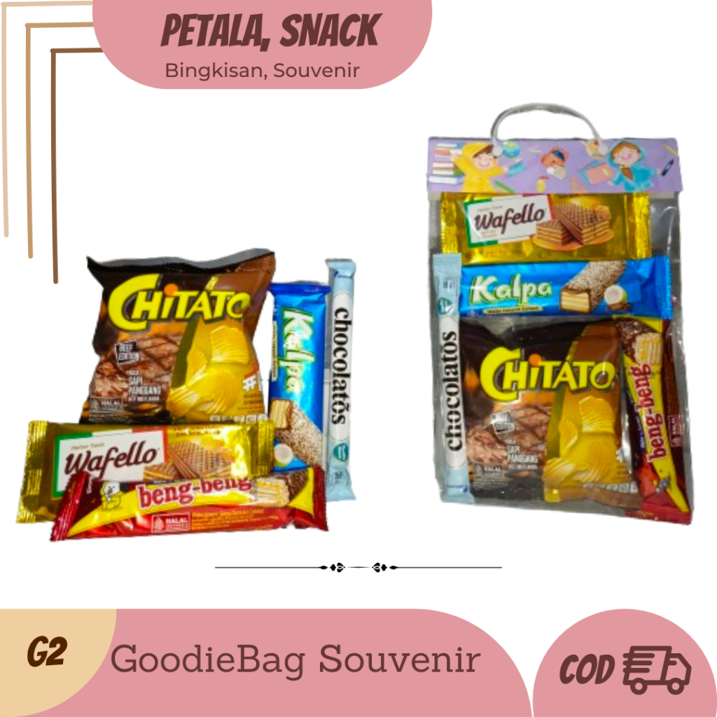 

{G2} PAKET SNACK ULANG TAHUN / HAMPERS / SOUVENIR / BINGKISAN ULANG TAHUN ANAK / PAKET MURAH / GOODIEBAG SOUVENIR