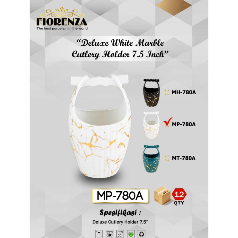 3854 / TEMPAT SENDOK KERAMIK FIORENZA