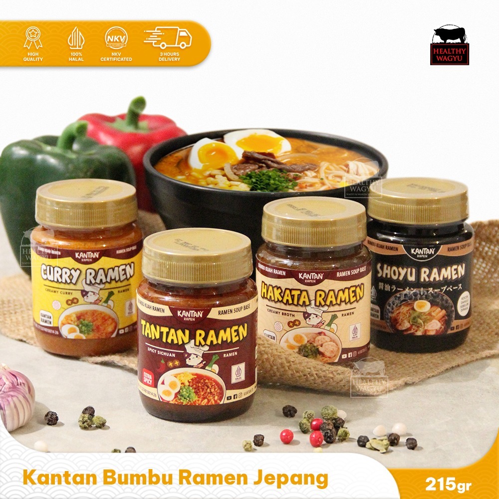 

Kantan Bumbu Instant Kuah Ramen Udon Jepang Halal Healthy Wagyu