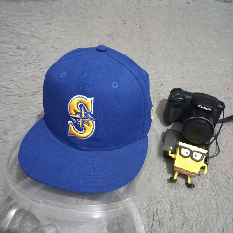 Topi snapback new era seatle mariners size anak original foto sendiri