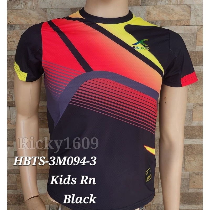 BAJU BADMINTON HUNDRED ANAK HBTS-3M094 - JERSEY HUNDRED ANAK HBTS-3M 094 - ORIGINAL HUNDRED