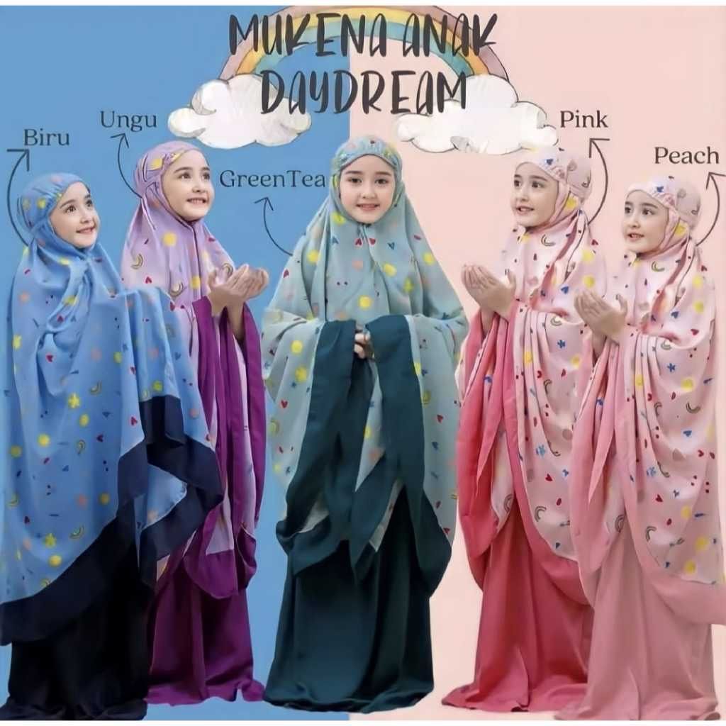 Mukena Anak Tanggung Daydream/Mukena anak lucu Usia 8-15 tahun