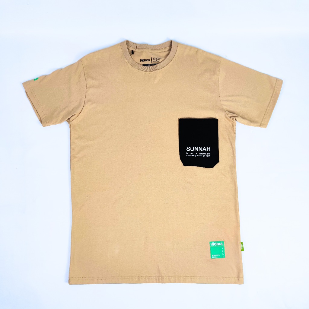 HIDARA T-SHIRT DEPOCKET SUNNAH | Baju Kaos | Kaos Muslim | Baju Muslim | Kaos Dakwah | Baju Lebaran