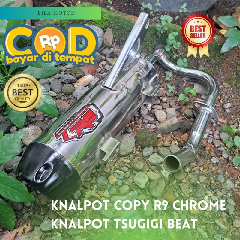 Knalpot TZM Beat ESP Copy R9 motor Beat ESP, Beat Fi,Beat Deluxe,Beat Pop,Beat Cbs,Beat Karbu