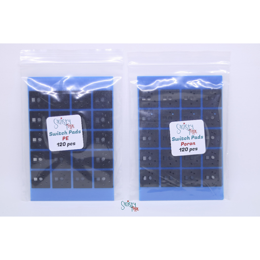 Satistype Switch Pads Poron PE Foam 0.5mm (Black, 120pcs/pack)