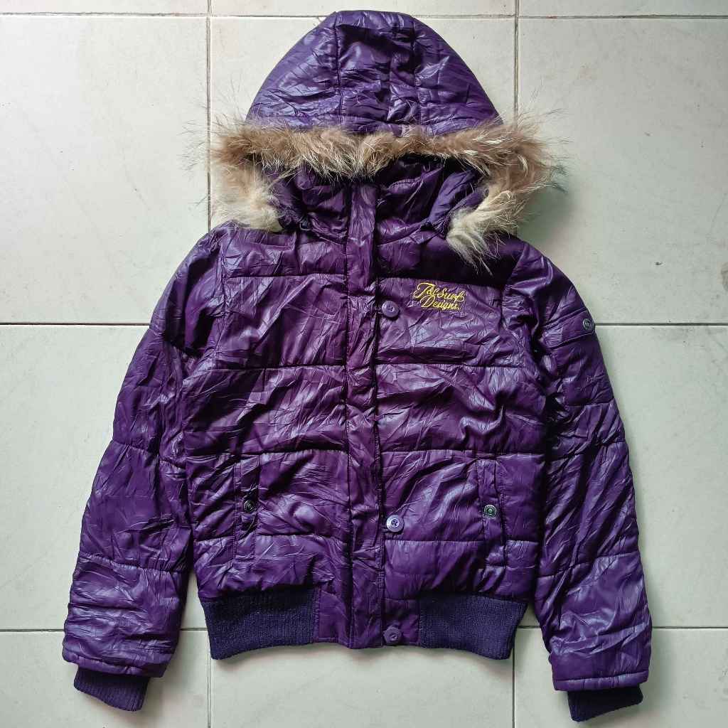 Jaket Bulang / Down T&C Surf Purple Wanita Second Original