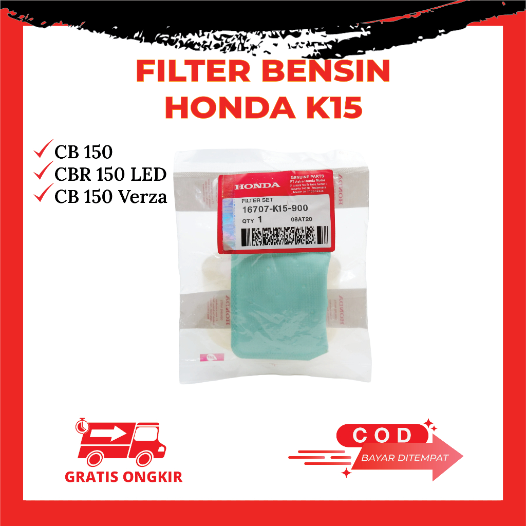 Filter Saringan Fuel Pump Bensin Motor Honda CB150 - CBR 150 - CB150 VERZA Kode K15