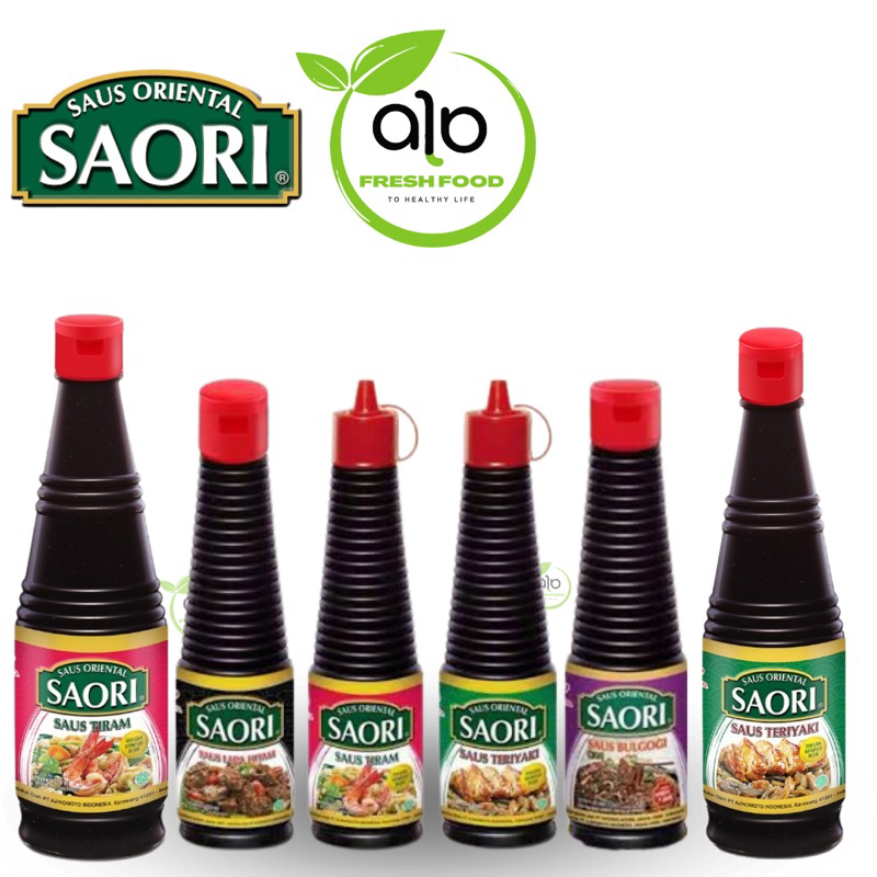 

Saori Saus Teriyaki 135ml / Saori Saus Tiram 135ml / Saus Bulgogi / Saus Lada Hitam