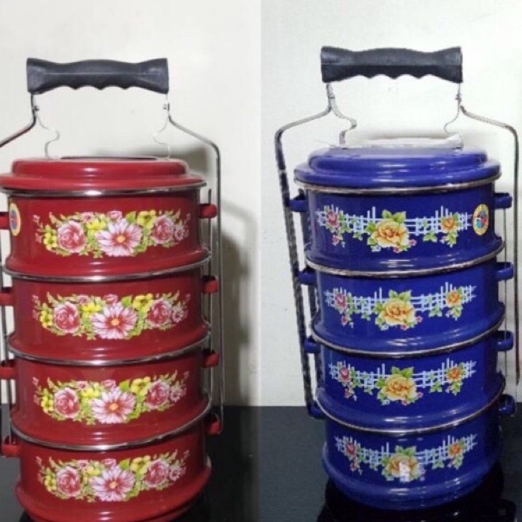 Tren trxE9q4P RANTANG ENAMEL 16CM  4 SUSUN