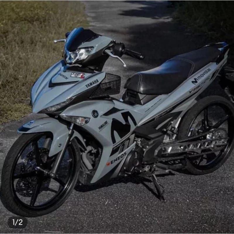 STRIPING STICKER TRANSPARAN MX KING 150 Y15ZR DESAIN MOVISTAR