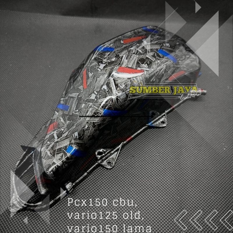 cover tutup kipas karbon pcx 150 cbu vario 125 150 led vario tecno karbon forget warna