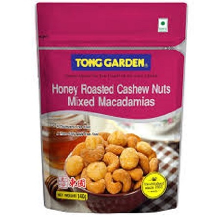 

Tonggarden Honey Roasted Cashew Nuts Mixed Macadamias 140gr