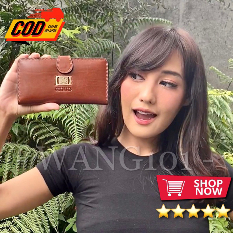 WANG101 -- Dompet Kulit CHECKERS 44N Original - Jaminan Asli atau Uang Kembali