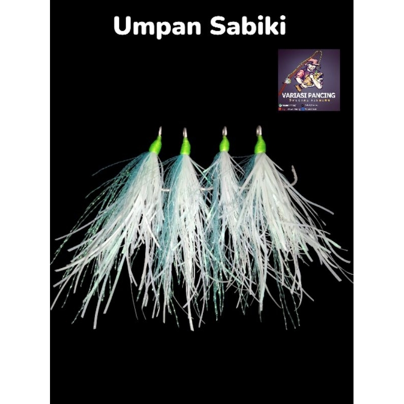 Umpan Pancing Sabiki/Umpan Jigging/Umpan Casting Bulu Mutiara