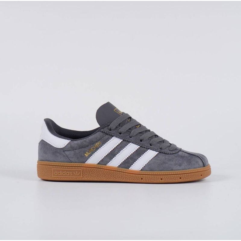 SEPATU Adidas Munchen Grey gum