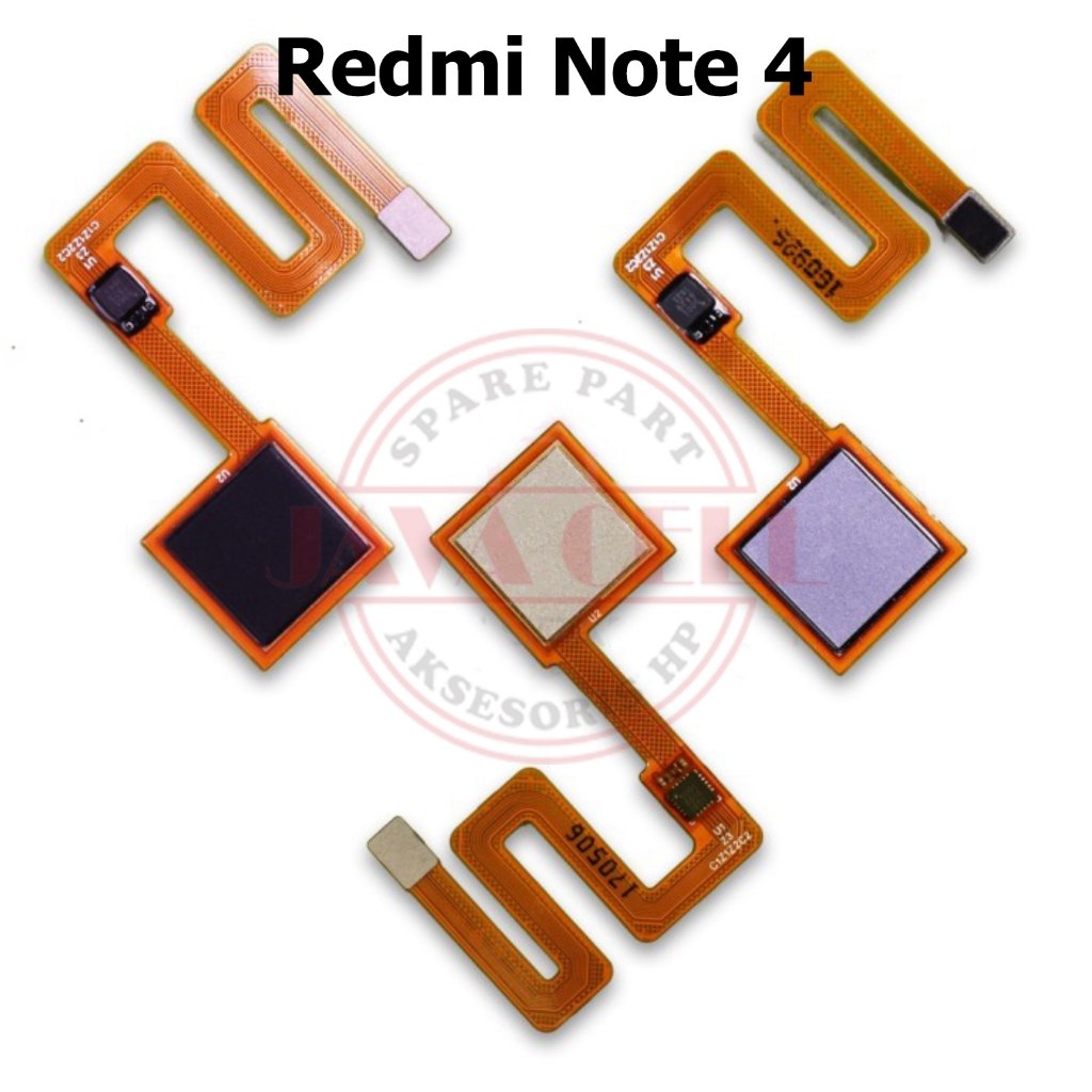 Flexible Flexibel Fingerprint - Sidik Jari Xiaomi Redmi Note 4 / Redmi Note 4X Mediatek Original