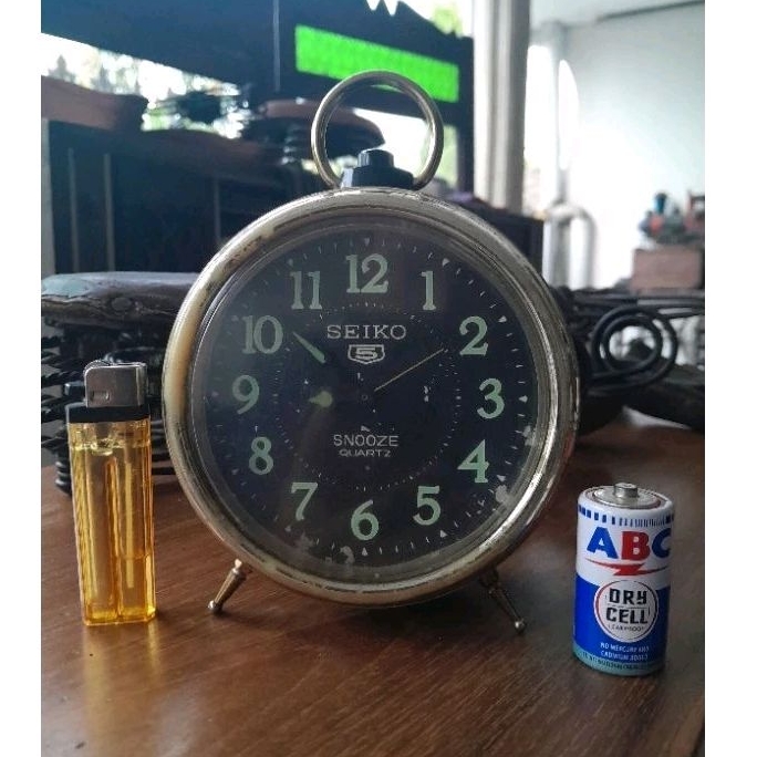 Jam Weker Meja Jadul Seiko 5