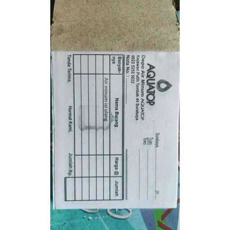 

CETAK NOTA/BON KECIL OLSHOP CUSTOM 1\8 FOLIO (10,7 X 8 cm)