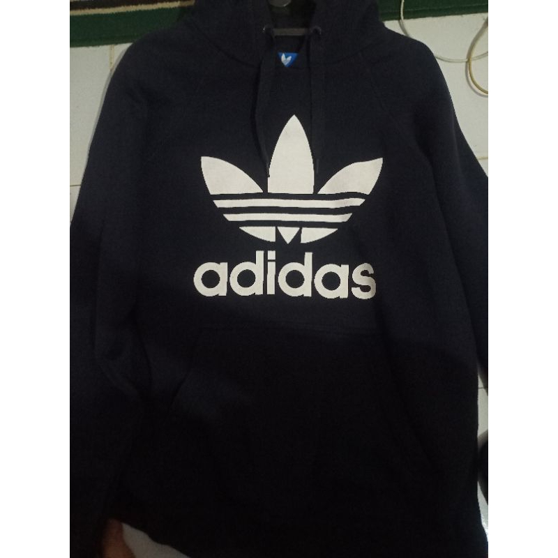 hoodie adidas trefoil navy