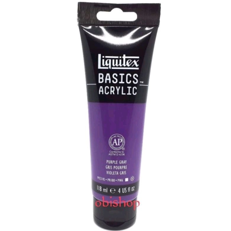 

Cat Akrilik Liquitex Basics Acrylic Colour 118 ml Purple Gray