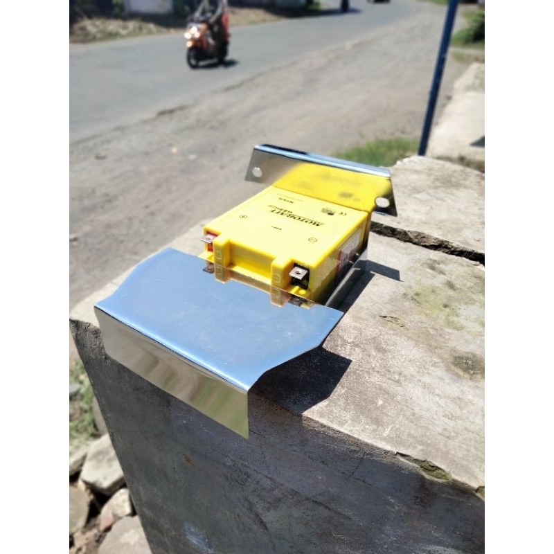 dudukan Wadah tempat aki RXking RX S crom bawah jok