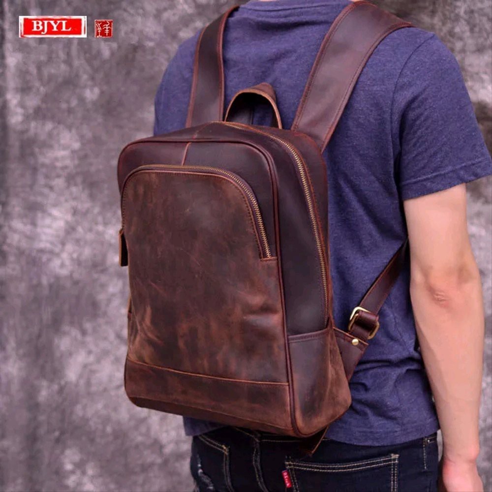 Tas Pria Ransel Kulit Asli Tas Pria Full Kulit Sapi Asli GARUT