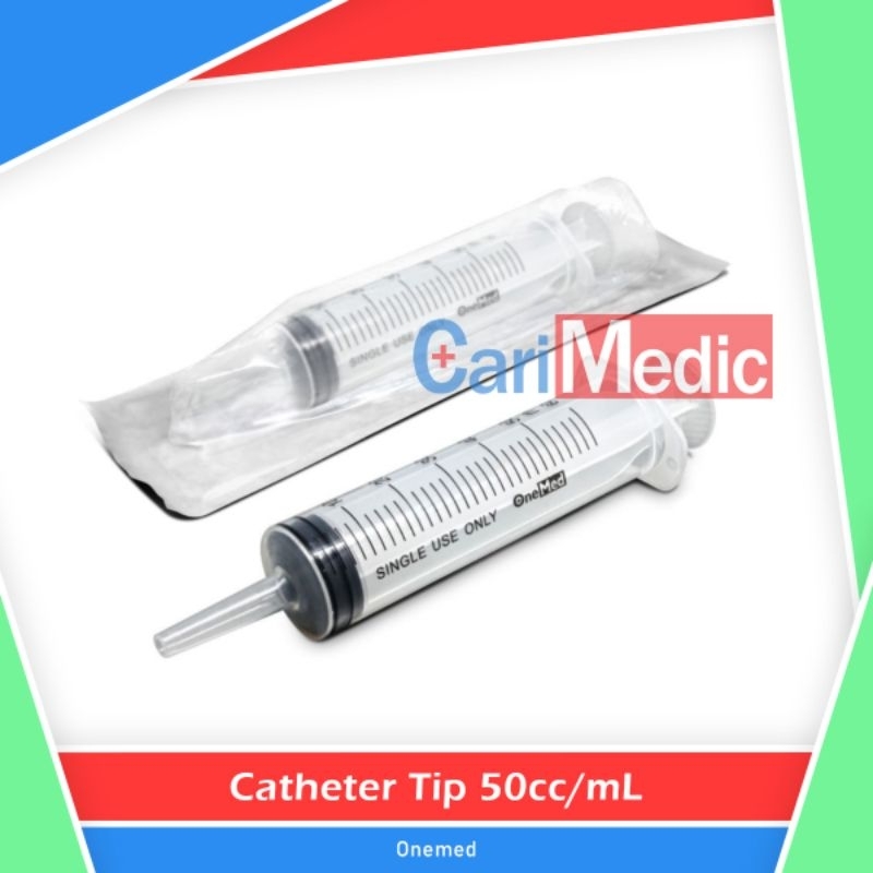 Syringe 50cc Catheter Tip OneMed Feeding Spuit 50ml Lubang Tengah