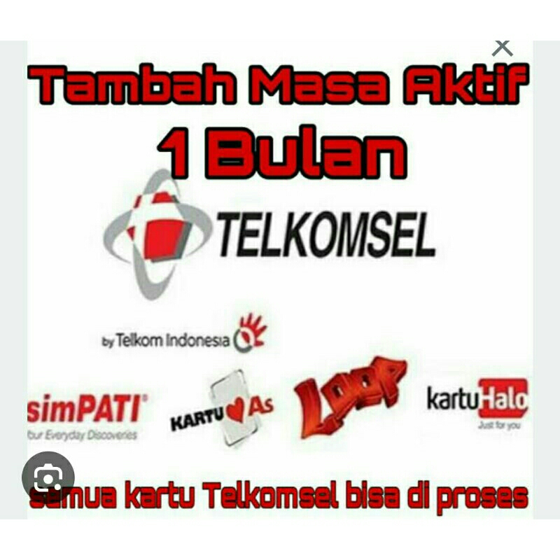 Perpanjang / Tambah Masa Aktif Telkomsel Simpati As Loop 30 hari Bulanan