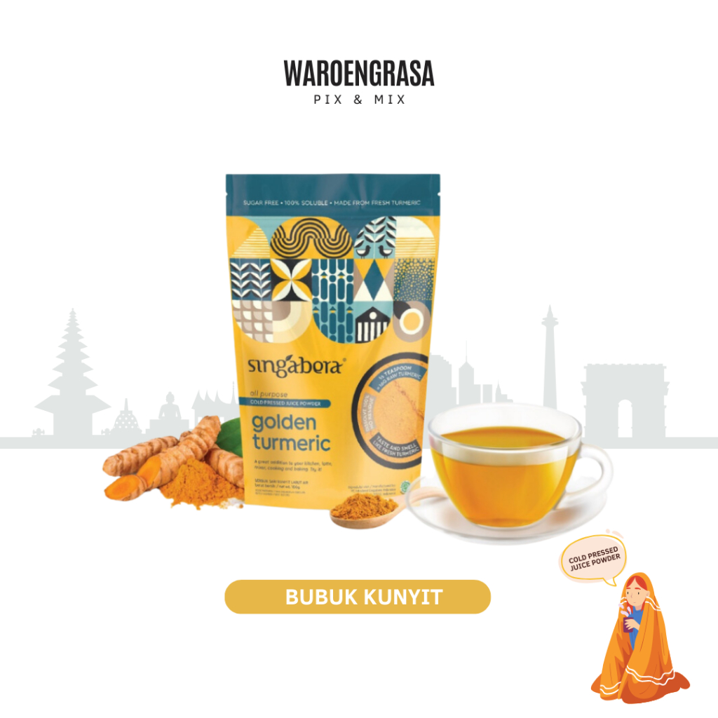 

Singabera All Purpose Cold Pressed Juice Powder - Golden Tumeric - Bubuk Kunyit Premium