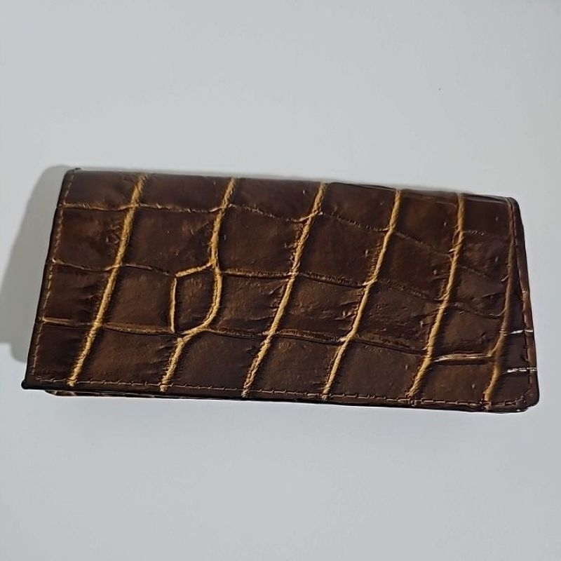 Dompet panjang kulit buaya asli