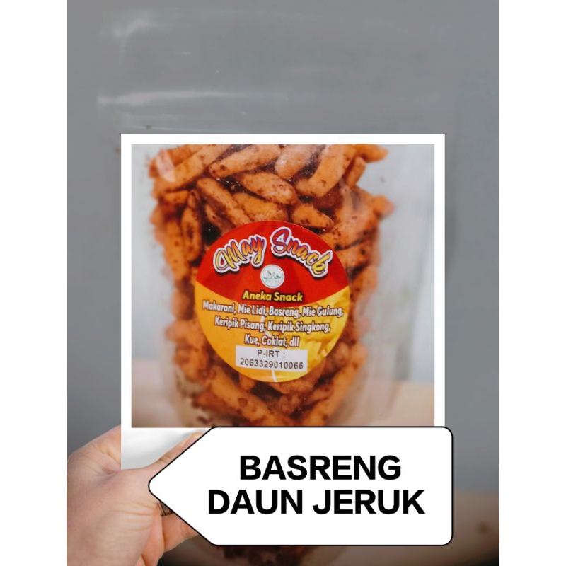 

Basreng daun jeruk pedas 150 gr Enak