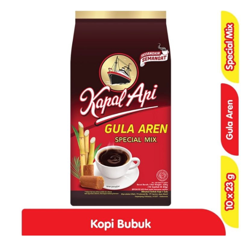 

Kapal Api Kopi Gula Aren 10 x 23 g