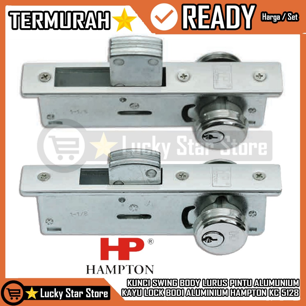 Hampton Kc Hpt 5128 SN Lidah Pendek Panjang Pintu Swing Ayun Berengsel Stainless Stell Stanles Stenl
