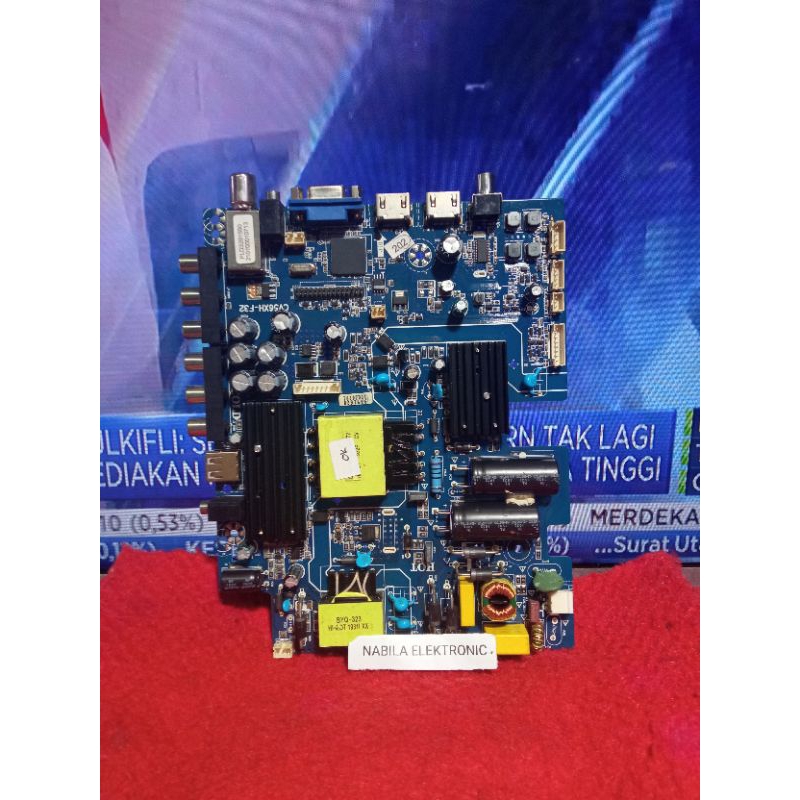 POLYTRON PLD32B1550 32B1550 MAINBOARD MOBO MICOM MESIN TV LED POLYTRON PLD 32B1550
