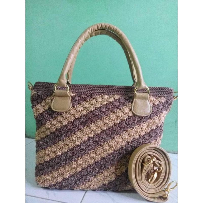 Nenez Handmade Tas Rajut Benang nilon