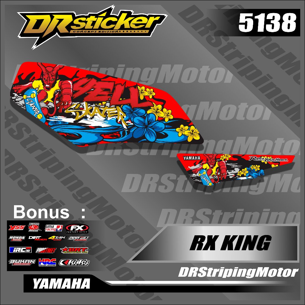 Variasi Striping Rx King / Striping Custom Nama Rx King / Striping