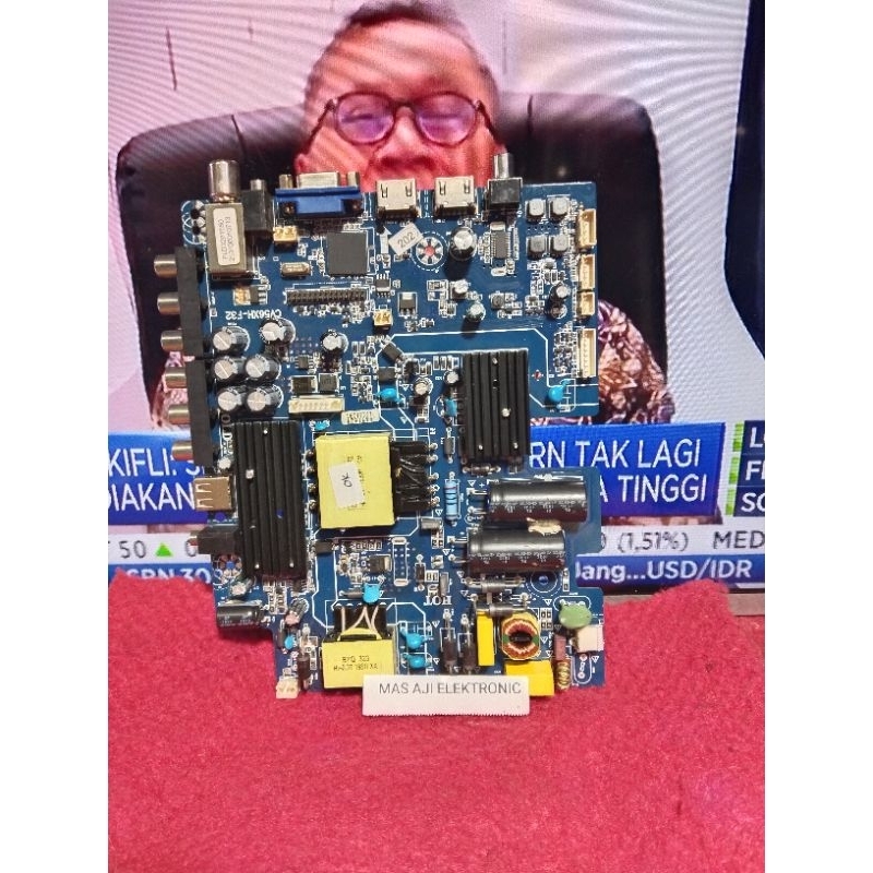 POLYTRON PLD32B1550 MAINBOARD TV LED - MOBO MESIN TV LED POLYTRON 32B1550