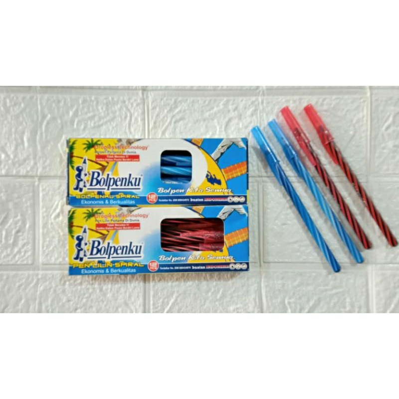 

pulpen lilin bolpenku merah isi 12 pc