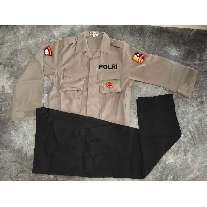 Seragam PDL Tactical Coklat Brimob / Seragam Coklat Tactical 2023