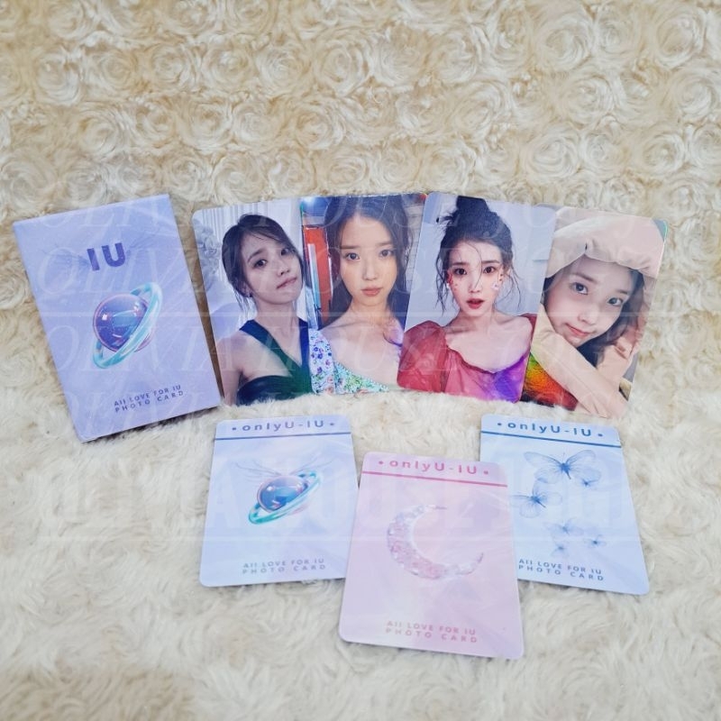 Photocard IU Hologram 50 pcs Ungu Lomo Card IU Soloist Ungu 50pcs