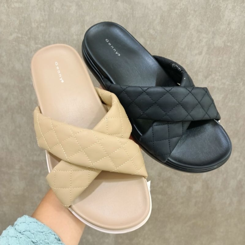 GENNY sandal flat wanita original size 36-40