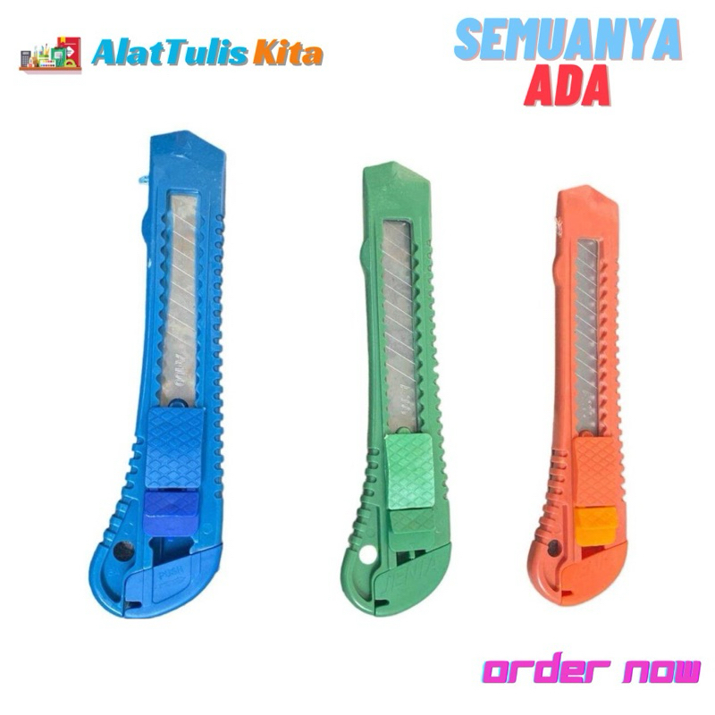 

[1 Lusin] Cutter Besar / Pemes / Pemotong Warna Warni / Alat Potong Warna