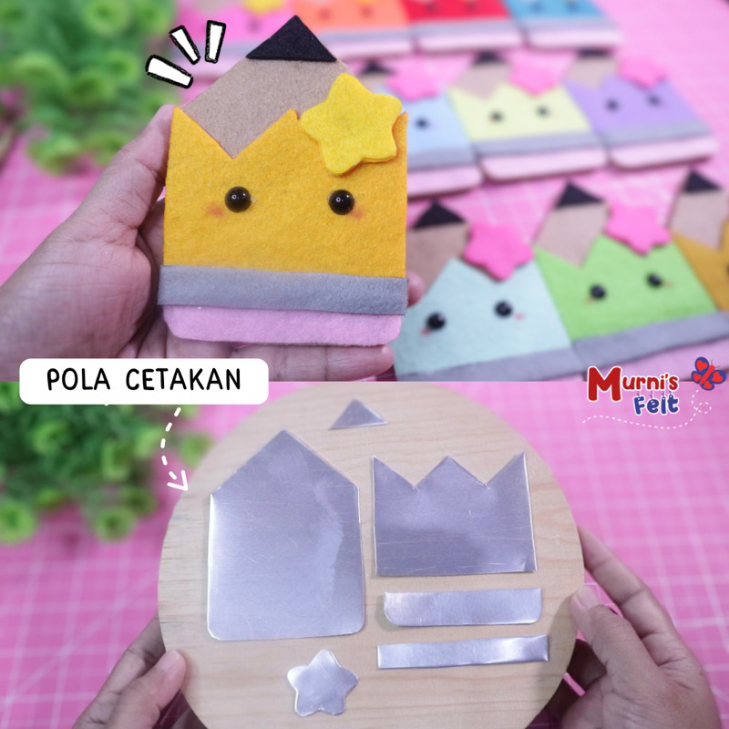 Pola Cetakan Alumunium Amplop Lebaran Flanel | Pouch Flanel | Dompet Flanel