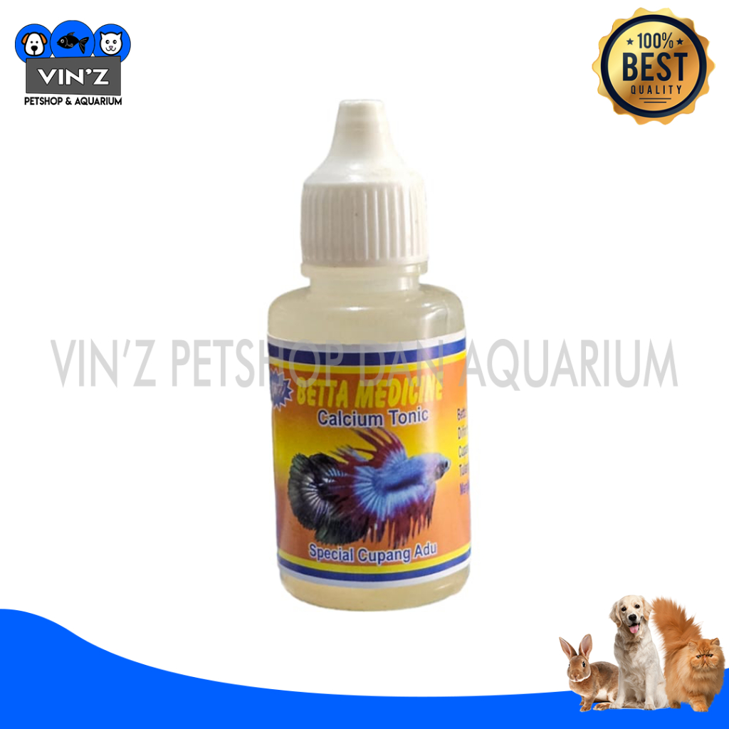 Obat Vitamin Ikan Cupang Adu Betta Medicine Calcium Tonic 30 ML