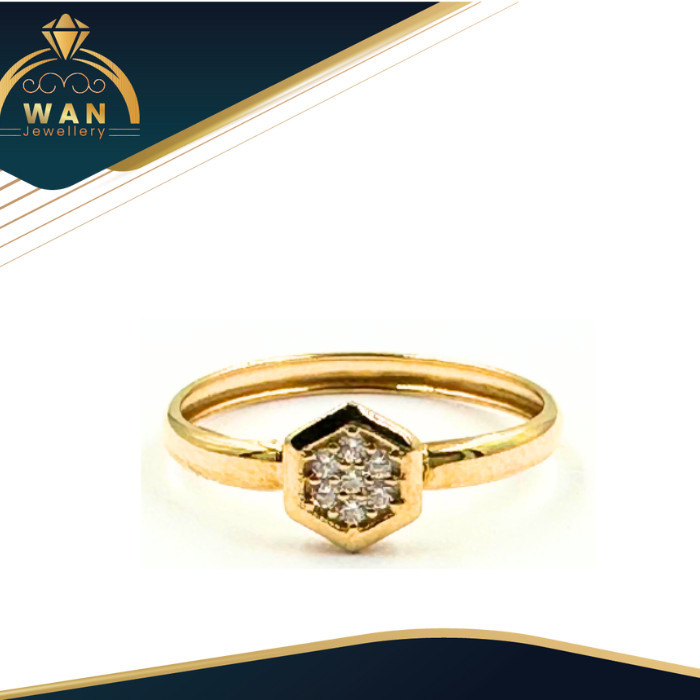 Cincin emas asli perhiasan wanita emas muda