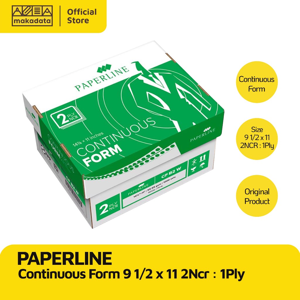 

PAPERLINE CF 9 1/2 x 11 Ncr 2Ply