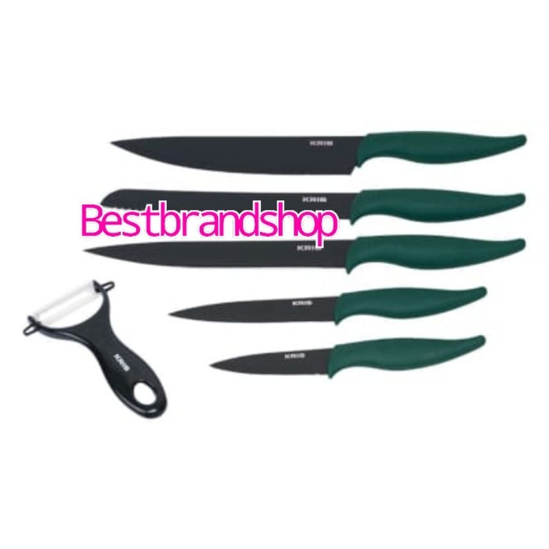 KRIS SET PISAU & ALAT PENGUPAS KNIFE AND PEELER SET 6 PCS