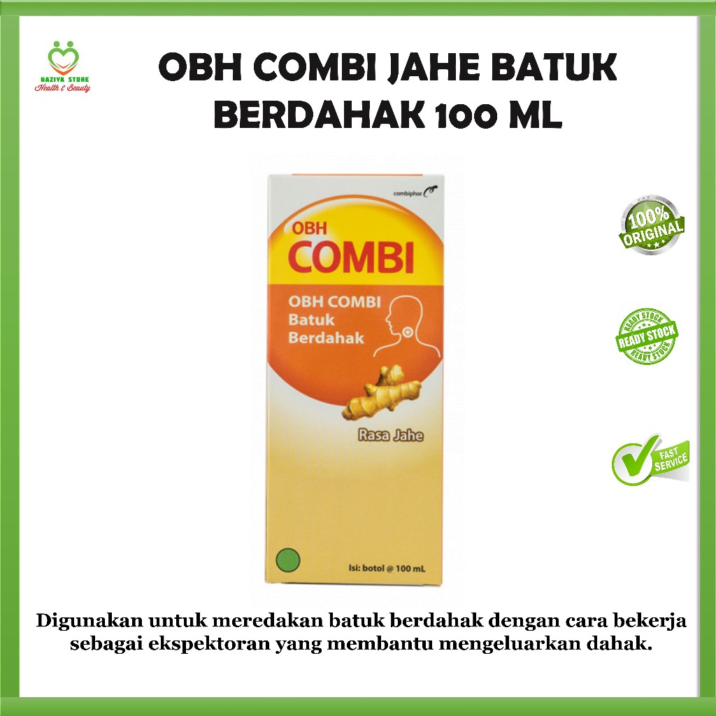 OBH COMBI Batuk Berdahak Jahe 100 mL - Obat Batuk Berdahak