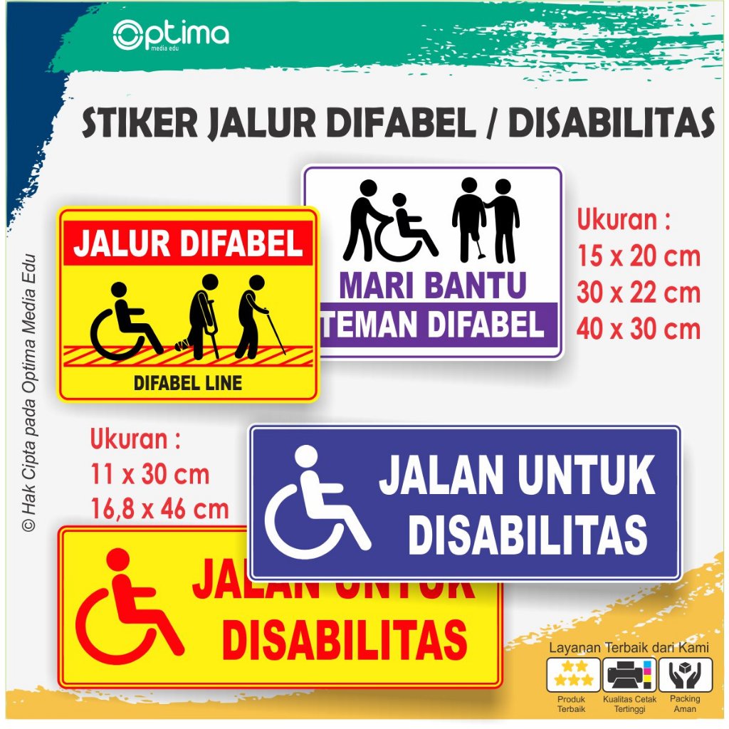 

Stiker Jalan Khusus Difabel Disabilitas